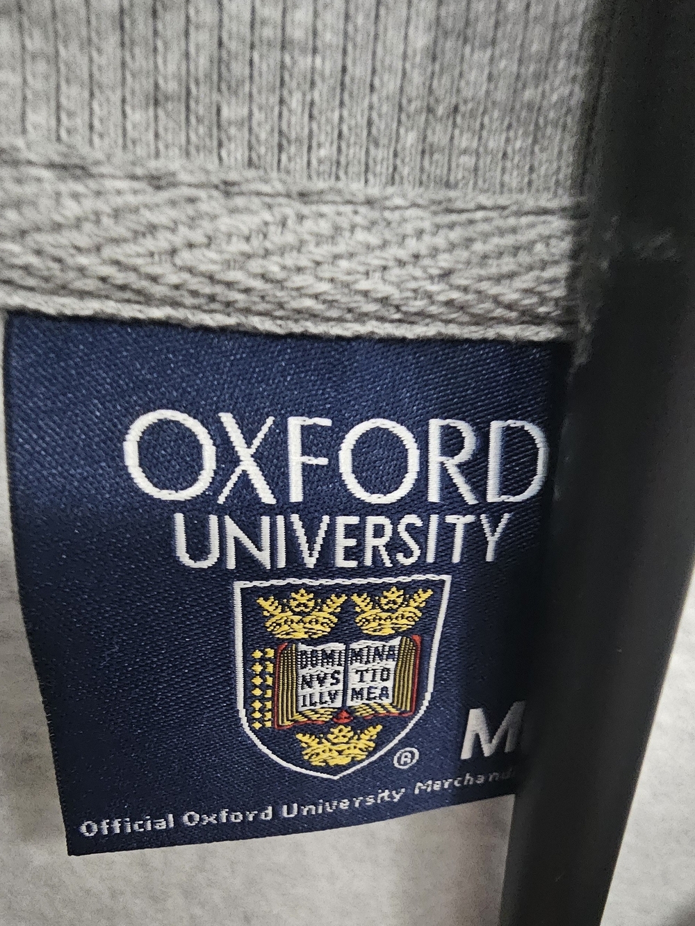 Oxford University Grey Crewneck Pullover Sweatshirt - Picture 3 of 4